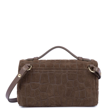 Lancaster Suède Exo Petit Sac Boite 530-61 Marron dos