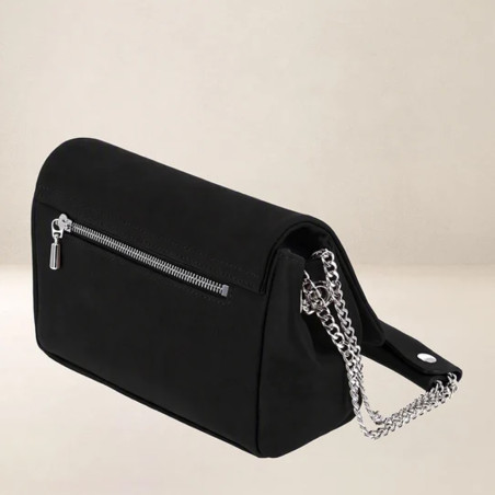 Ateliers Fourès Thalassa Small Trotteur Bag in Leather T240 Black