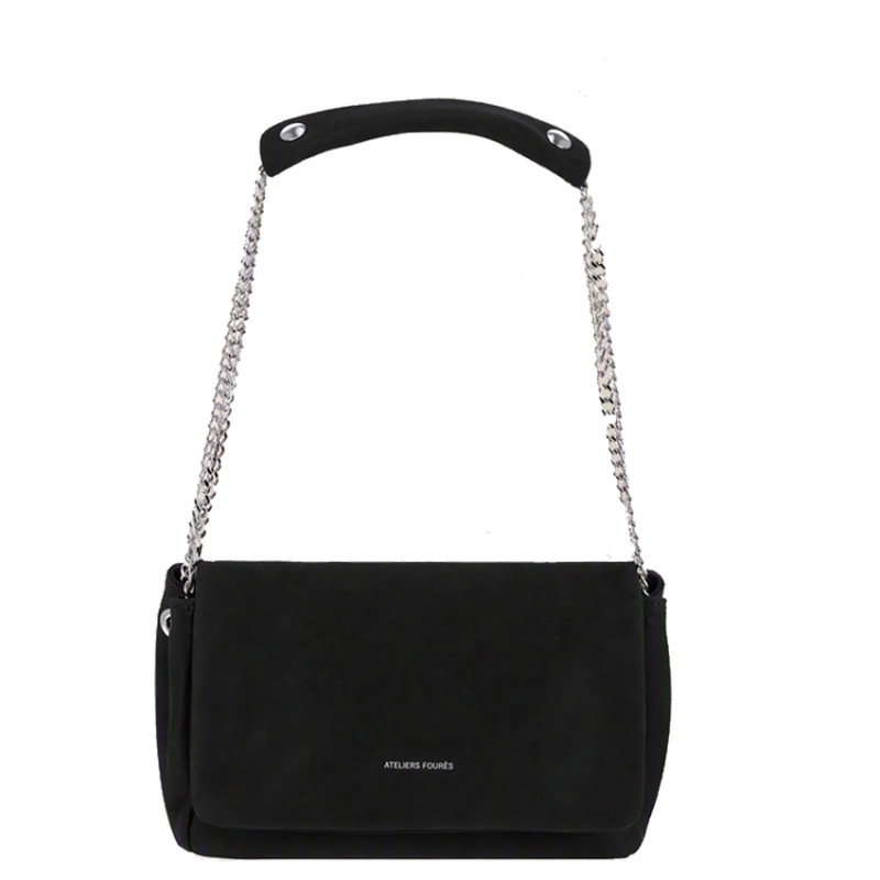 Ateliers Fourès Thalassa Sac Trotteur En Cuir T240 Noir