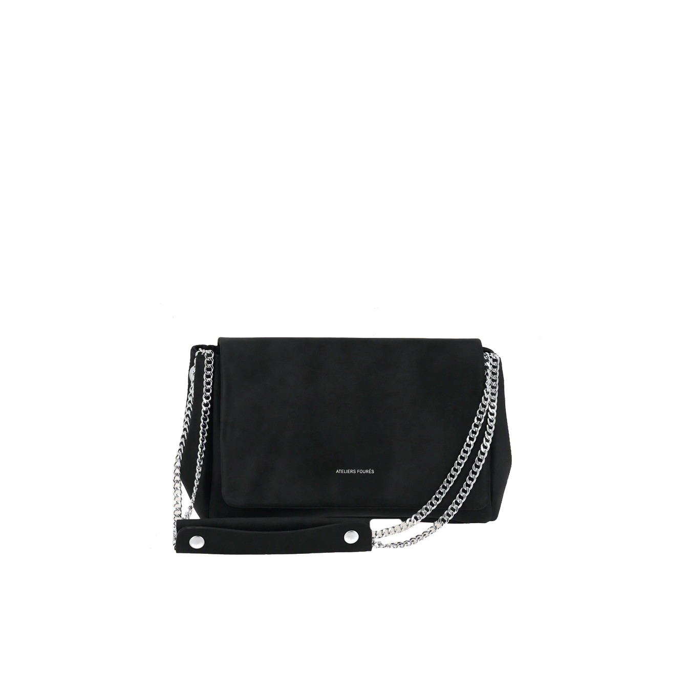 Ateliers Fourès Thalassa Trotteur Leather Bag T250 Black