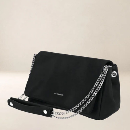 Ateliers Fourès Thalassa Sac Trotteur En Cuir T250 Noir côté