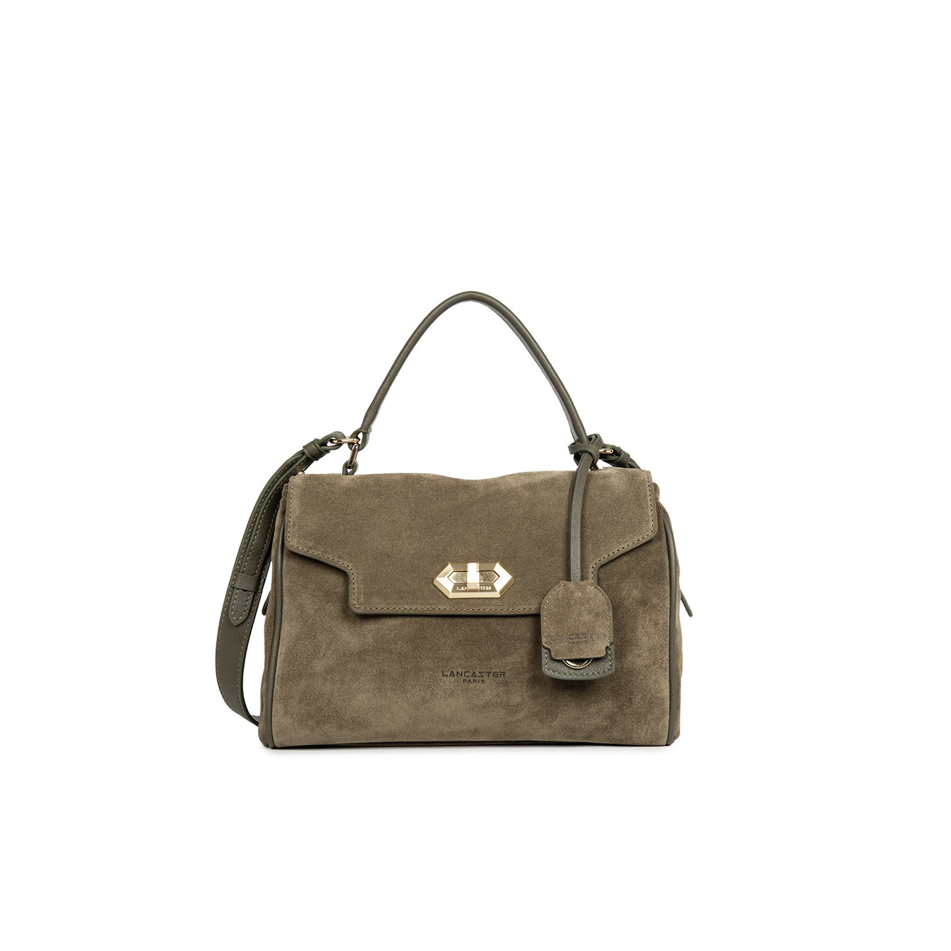 Lancaster Suède Grace Sac A Main 530-71 Kaki