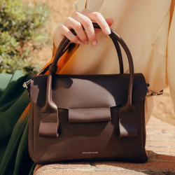 Ateliers Fourès Calista Petit Sac Porté Main H340 Café