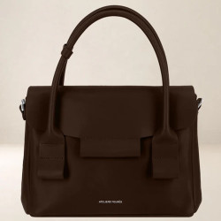Ateliers Fourès Dicé Petit Sac Porté Main H340 Café
