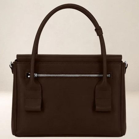 Ateliers Fourès Calista Petit Sac Porté Main H340 Café dos