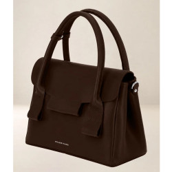 Ateliers Fourès Calista Small Hand-Held Bag H340 Coffee