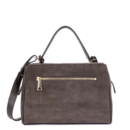 Lancaster Suede Grace Handbag 530-71 Brown