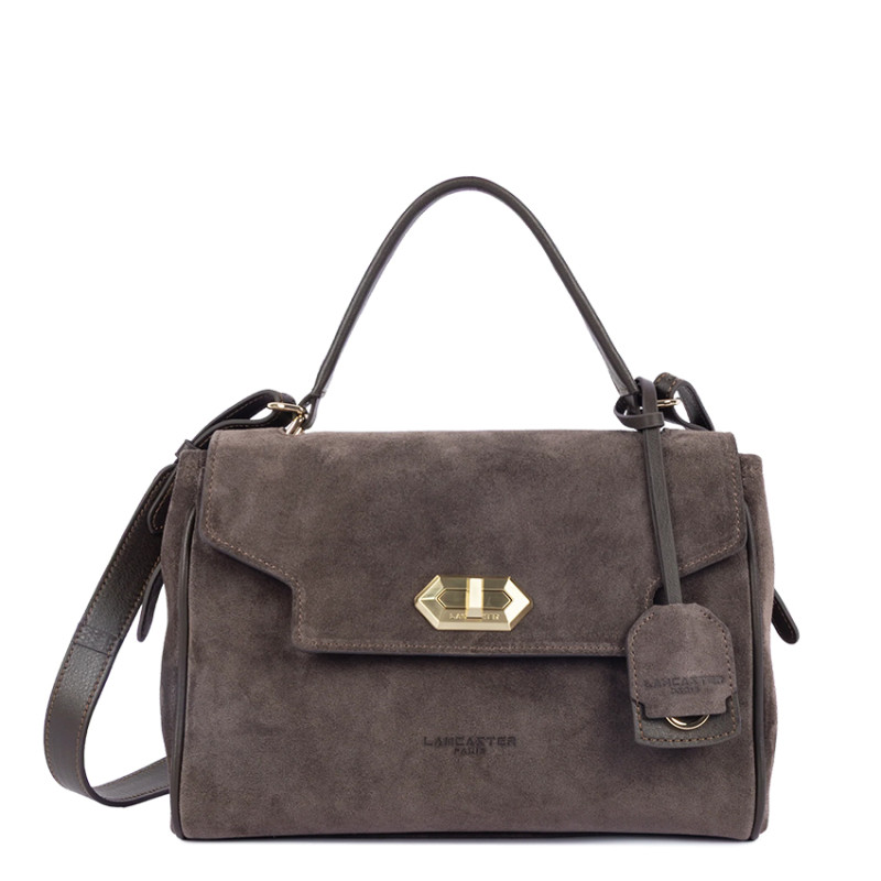 Lancaster Suede Grace Handbag 530-71 Brown