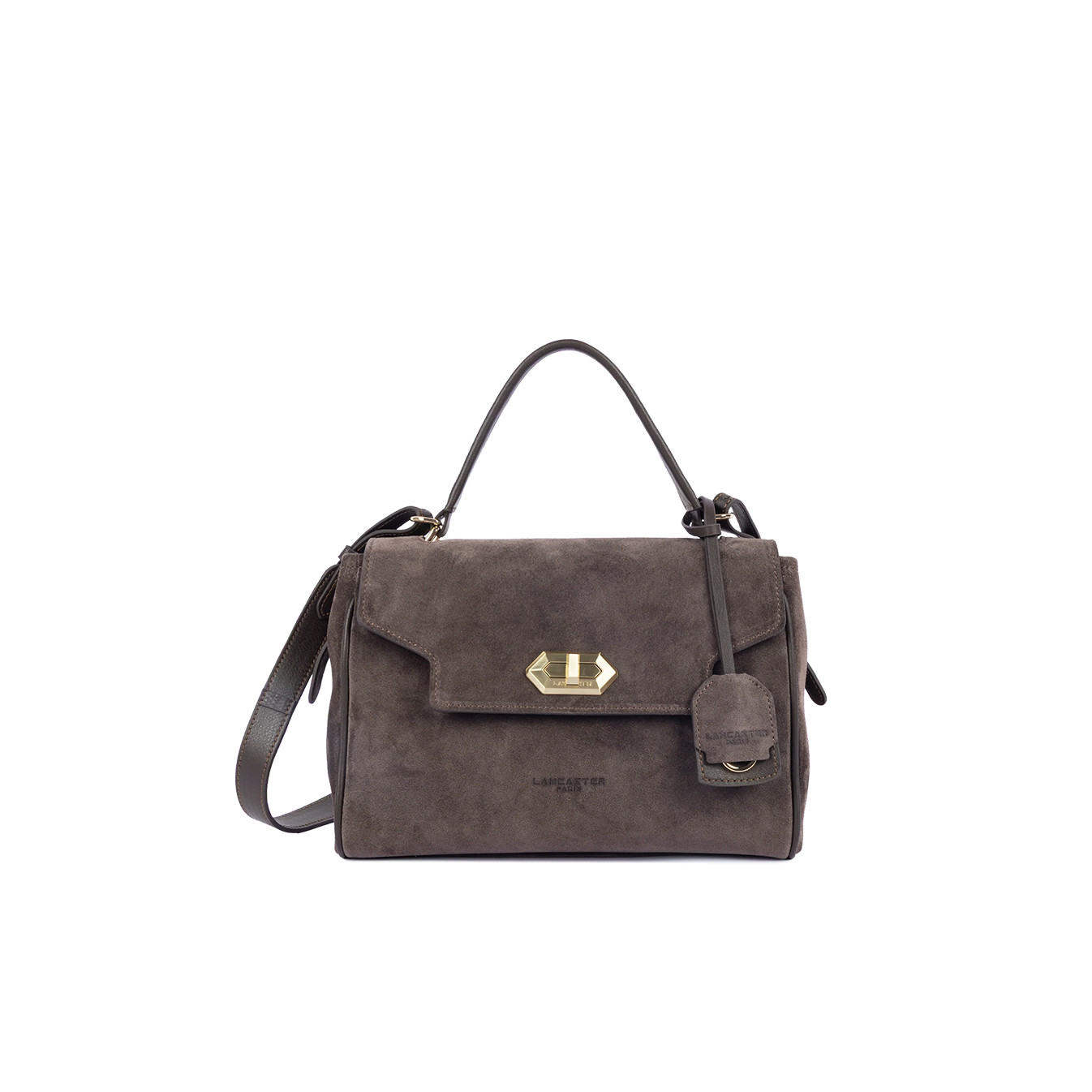 Lancaster Suède Grace Sac A Main 530-71 Marron