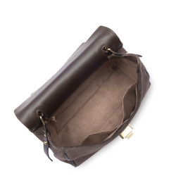 Lancaster Suede Grace Handbag 530-71 Brown