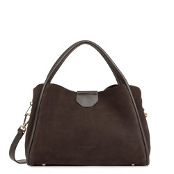 Lancaster Suède Ida Petit Sac A Main 470-101 Marron