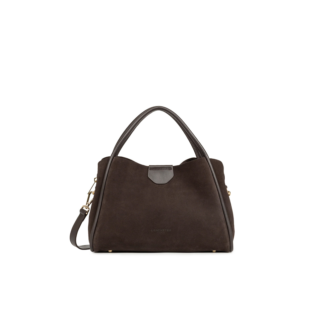 Lancaster Suède Ida Petit Sac A Main 470-101 Marron