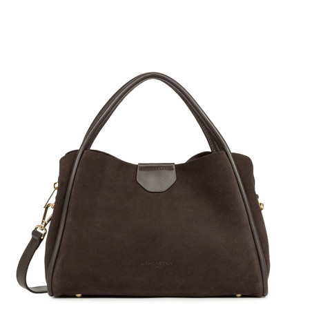 Lancaster Suède Ida Petit Sac A Main 470-101 Marron