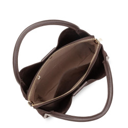 Lancaster Suède Ida Petit Sac A Main 470-101 Marron