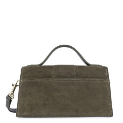 Lancaster Suède Ily Sac Baguette Cuir velours 530-010 Kaki