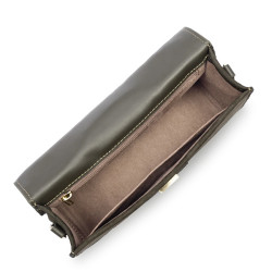 Lancaster Suède Ily Sac Baguette Cuir velours 530-010 Kaki