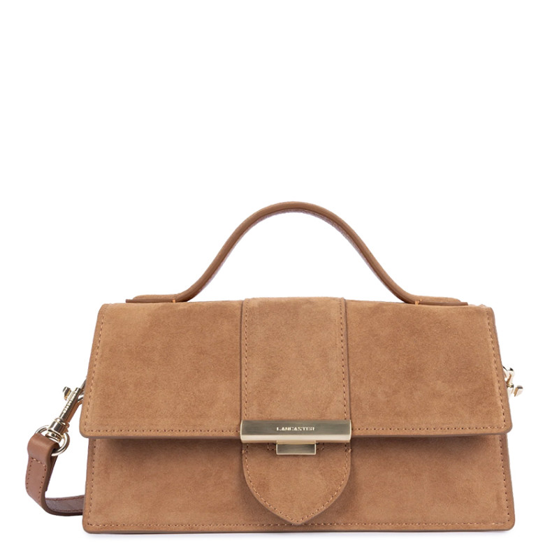 Lancaster Suède Ily Sac Baguette Cuir velours 530-010 Camel
