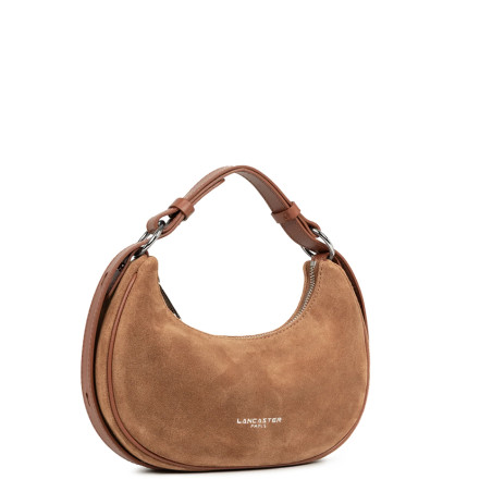 Lancaster Suede IT Shoulder Bag 480-081 Camel