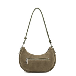 Lancaster Suède IT Sac Besace 480-081 Kaki Fonce dos
