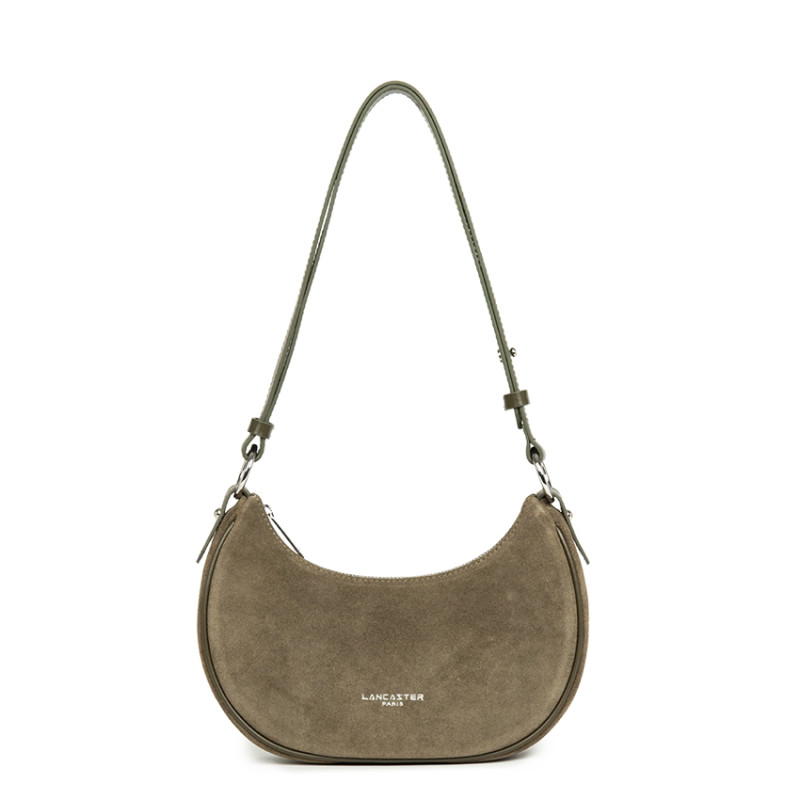 Lancaster Suede IT Messenger Bag 480-081 Khaki Dark