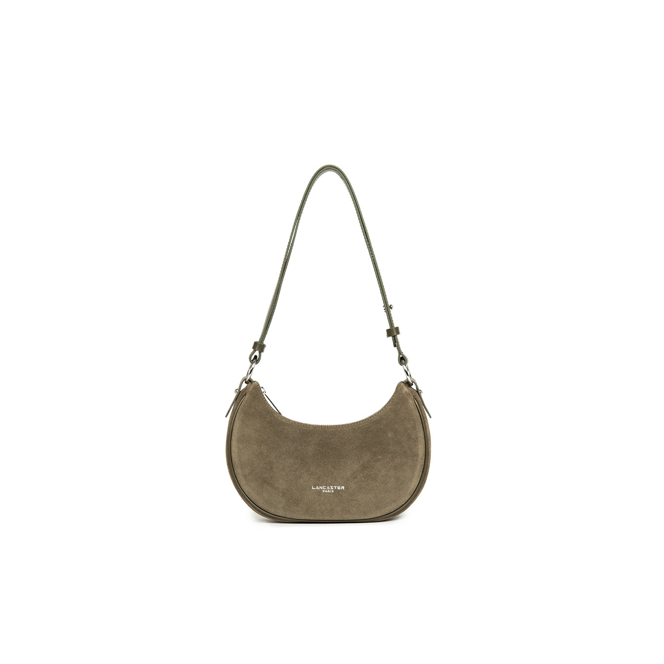Lancaster Suède IT Sac Besace 480-081 Kaki Fonce