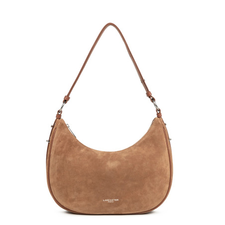 Lancaster Suède IT Grand Sac Besace 480-082 Camel face