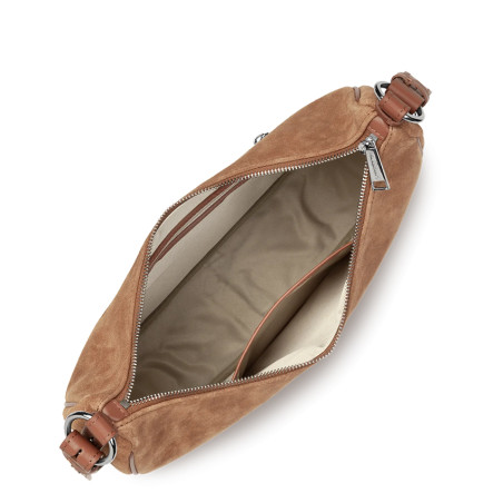 Lancaster Suede IT Large Satchel Bag 480-082 Camel