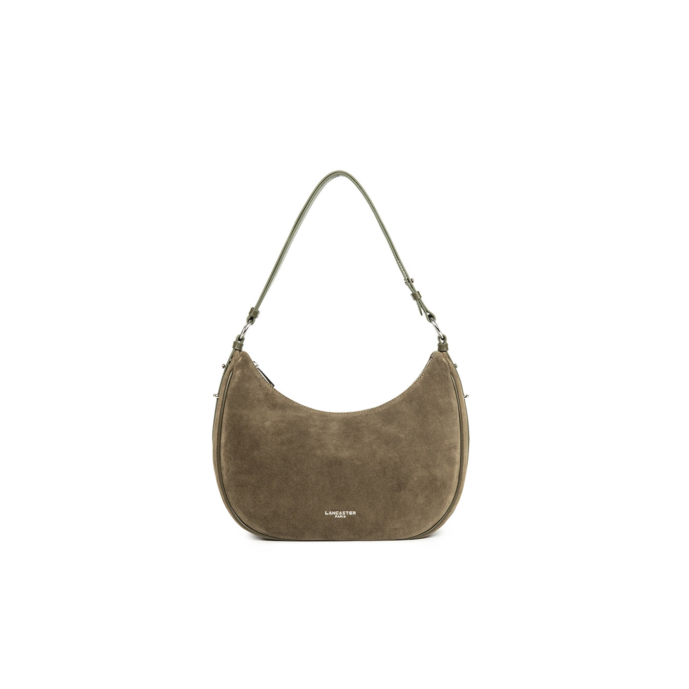 Lancaster Suède IT Grand Sac Besace 480-082 Kaki Foncé