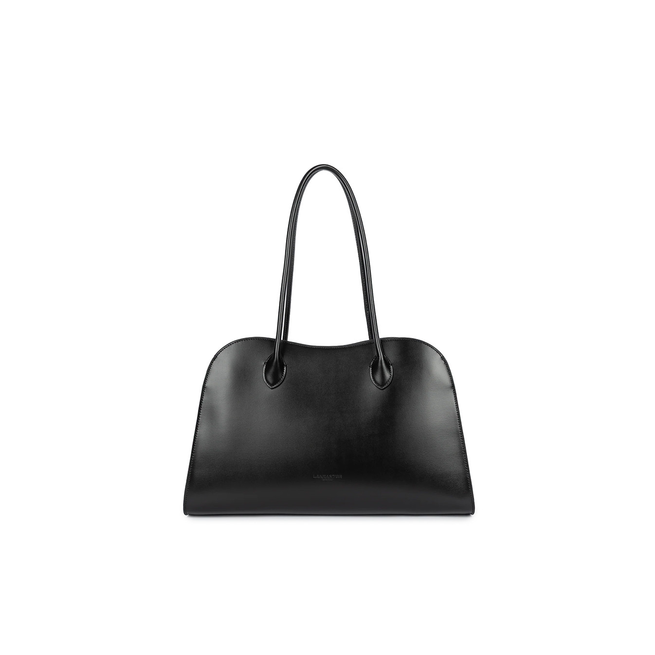 Lancaster Box Hopper Grand Sac Shopping En Cuir Lisse 523-122 Noir