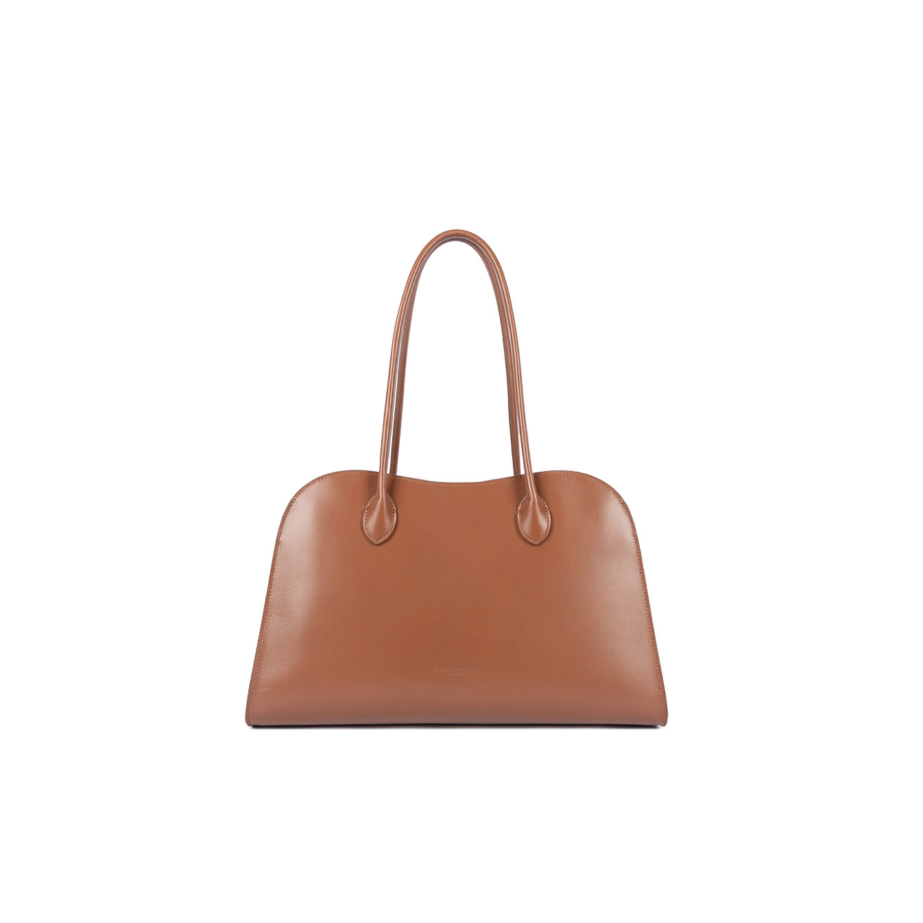 Lancaster Box Hopper Grand Sac Shopping En Cuir Lisse 523-122 Cognac