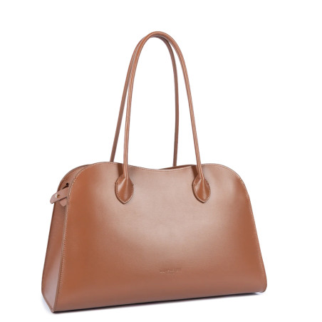 Lancaster Box Hopper Large Shopping Bag in Smooth Leather 523-122 C...