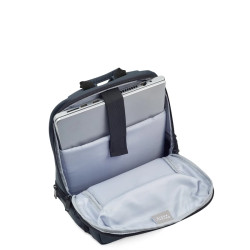 Delsey Parvis Plus Petit Sac A Dos 2 Compartiments Gris ouvert
