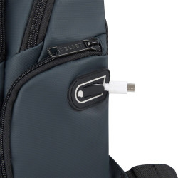 Delsey Parvis Plus Petit Sac A Dos 2 Compartiments Gris usb