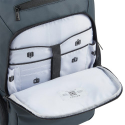 Delsey Parvis Plus Petit Sac A Dos 2 Compartiments Gris compartiments