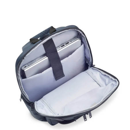 Delsey Parvis Plus Sac A Dos 2 Compartiments 22 Litres Gris ouvert