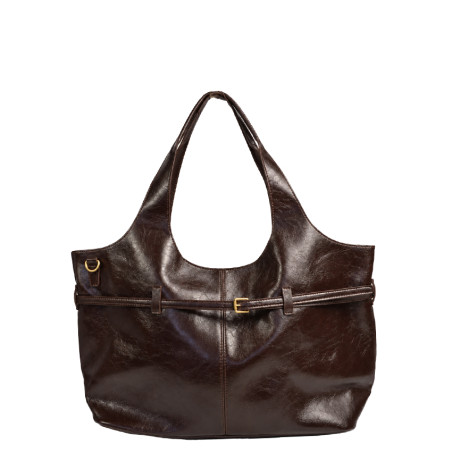 Farfouillette Shopping Bag & Vegan Belt Coffee