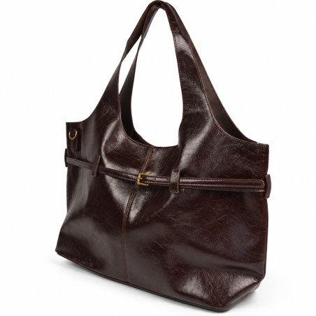Farfouillette Sac Shopping & Sa Ceinture Végan Café côté