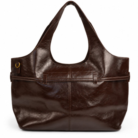 Farfouillette Sac Shopping & Sa Ceinture Végan Café dos