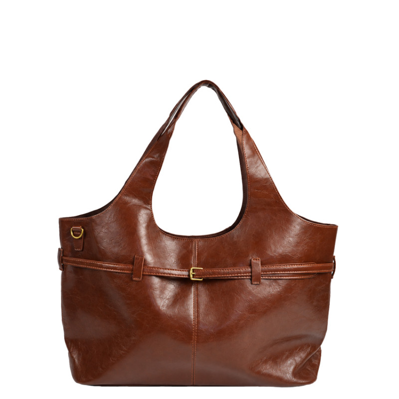 Farfouillette Shopping Bag & Vegan Belt Brown