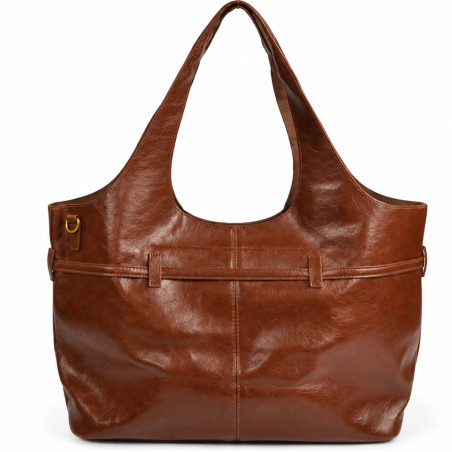 Farfouillette Sac Shopping & Sa Ceinture Végan Marron dos