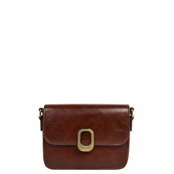 Farfouillette Brown Crossbody Bag with Flap