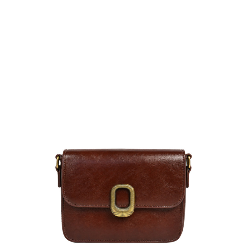 Farfouillette Brown Crossbody Bag with Flap