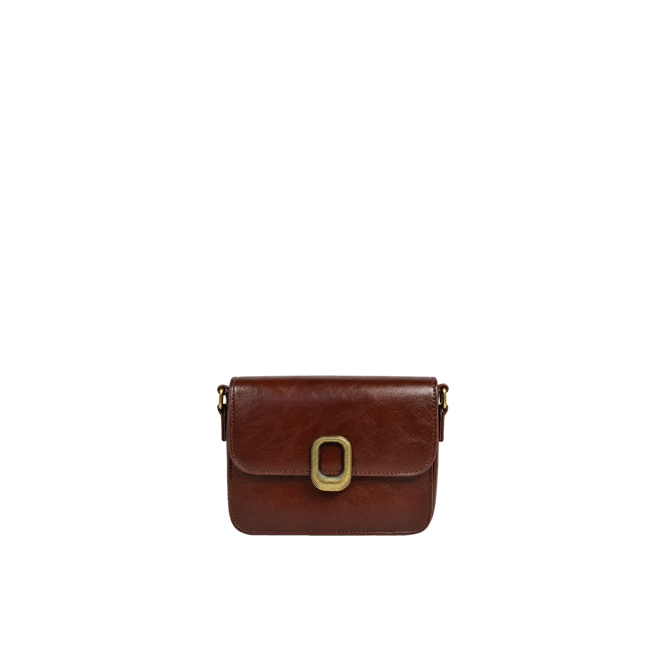 Farfouillette Brown Crossbody Bag with Flap
