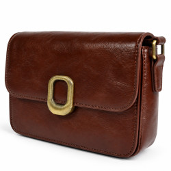 Farfouillette Brown Crossbody Bag with Flap