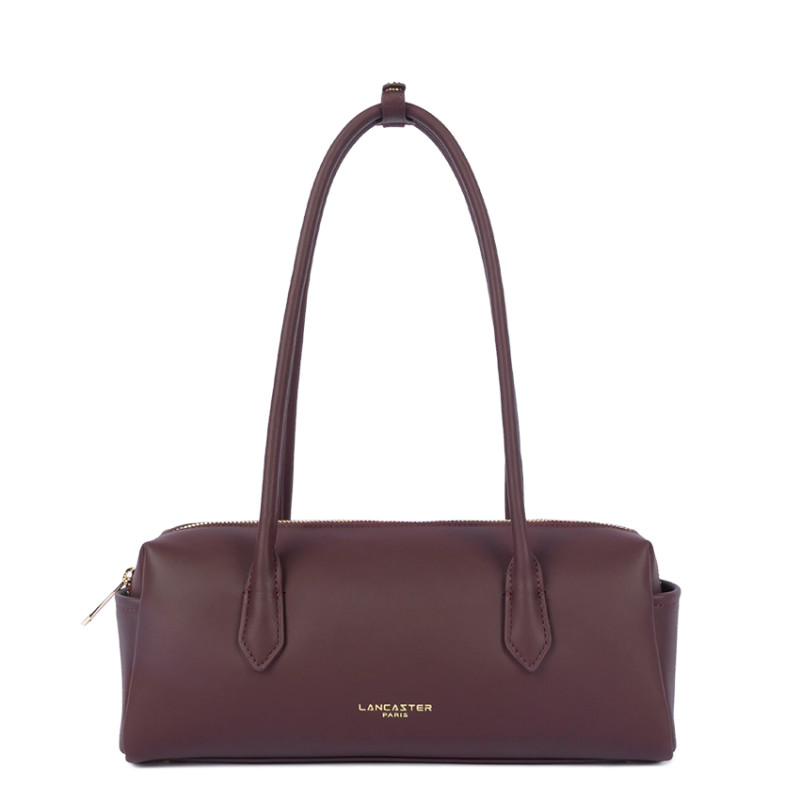 Lancaster Donna Cube Baguette Bag with Long Straps 531-128 Dark Bor...