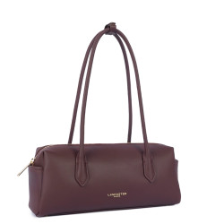 Lancaster Donna Cube Baguette Bag with Long Straps 531-128 Dark Bor...