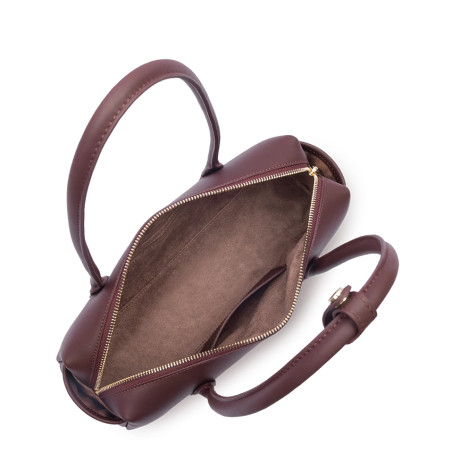 Lancaster Donna Cube Baguette Bag with Long Straps 531-128 Dark Bor...