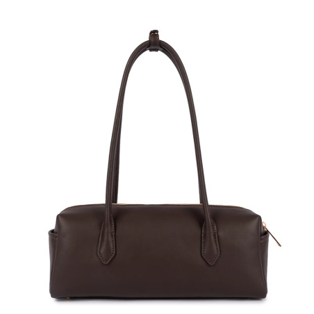Lancaster Donna Cube Sac Baguette Aux Anses Longues 531-128 Marron Foncé dos