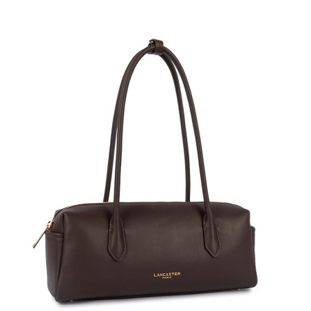 Lancaster Donna Cube Sac Baguette Aux Anses Longues 531-128 Marron Foncé