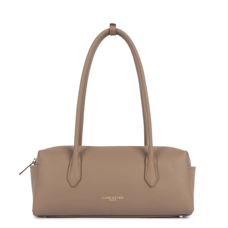 Lancaster Donna Cube Baguette Bag with Long Straps 531-128 Praline